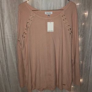 Calvin Klein blush light weight sweater